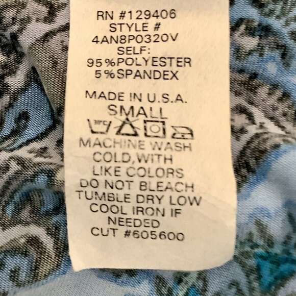 Venus Tube Dress Small White / Blue - Picture 10 of 10